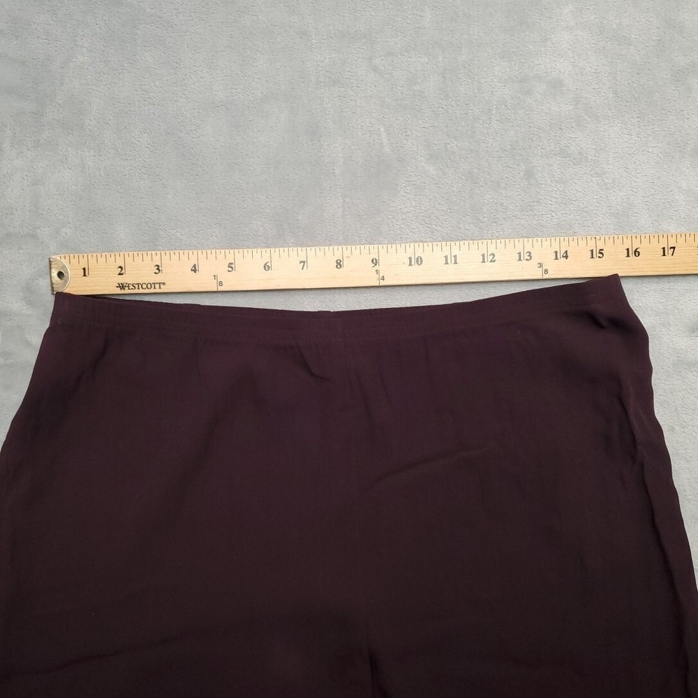 Eileen Fisher Pants Women SP Purple Wide Leg Lounge Minimalist‎ Retro Classic - Picture 7 of 10